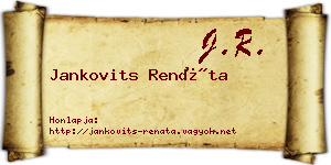 Jankovits Renáta névjegykártya